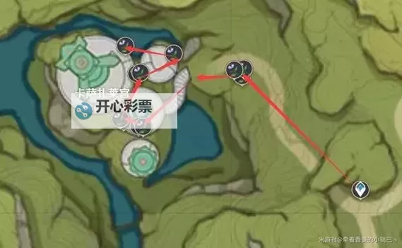《原神》妮露突破材料帕蒂沙兰快速收集路线图2